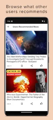 Science News Daily android App screenshot 1